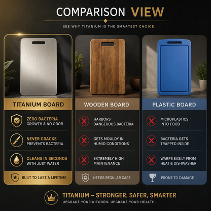 Premium Titanium Chopping Board – Strong & Hygienic Kitchen Cutting Surface