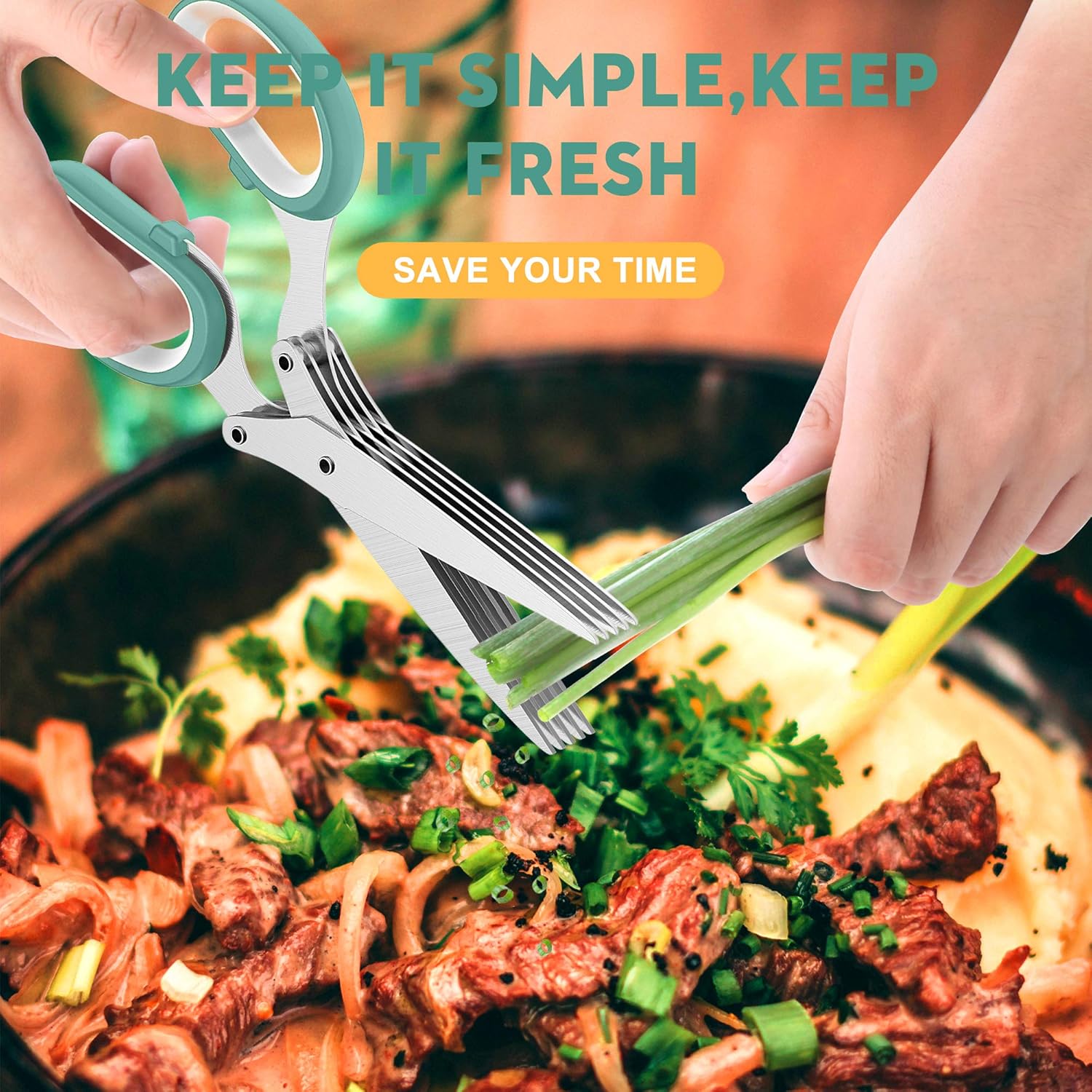 5-Blade Herb Kitchen Scissor