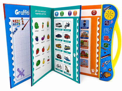 Interactive learning book activities for children