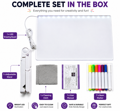 Premium Magic LED Drawing Board for Kids